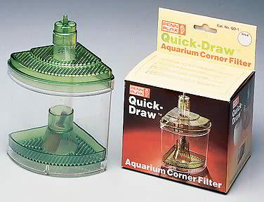 filtre boîte boite angulaire pour aquarium corner filter